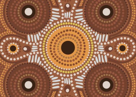 Dot design aboriginal vector background