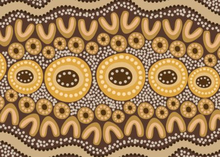 Aboriginal dot design background