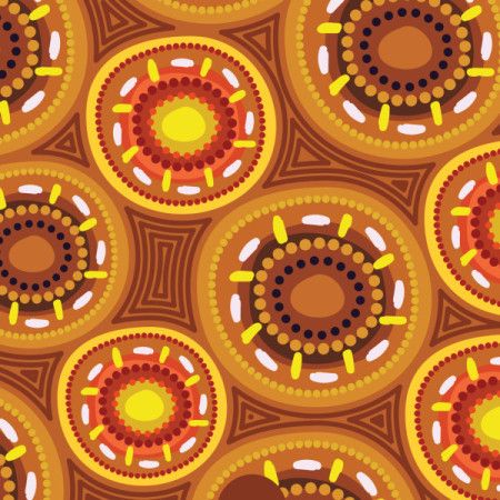 Aboriginal style of seamless pattern design