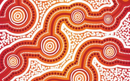 Australian Aboriginal Design Vector Background