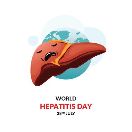 World hepatitis day illustration