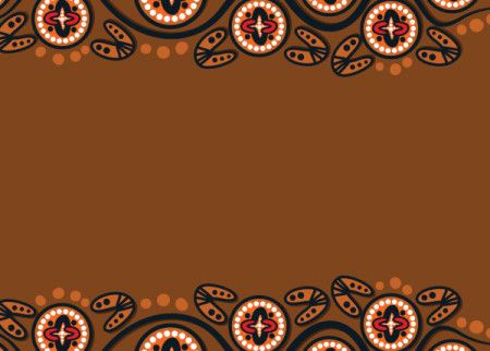 Printable Aboriginal Border - Illustration