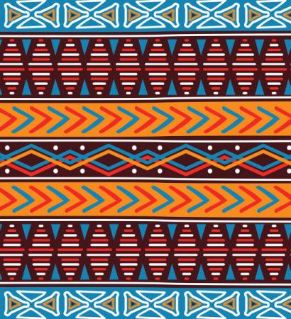 Tribal Seamless Pattern Background- Vector