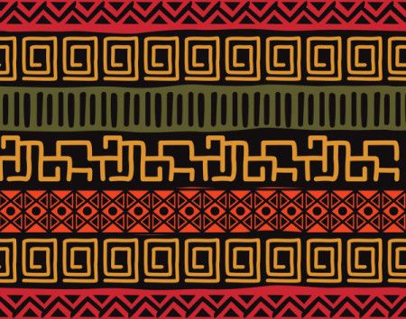 Tribal Seamless Pattern Background- Vector