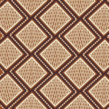 Seamless cross hatching aboriginal pattern