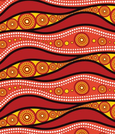 Aboriginal dot art vector background design