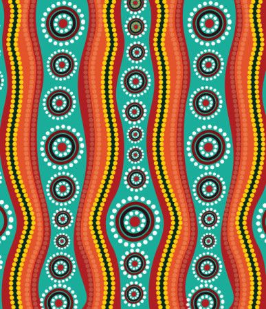 Aboriginal dot art vector background design