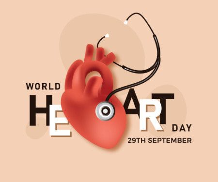 World Heart Day Illustration With 3D Heart
