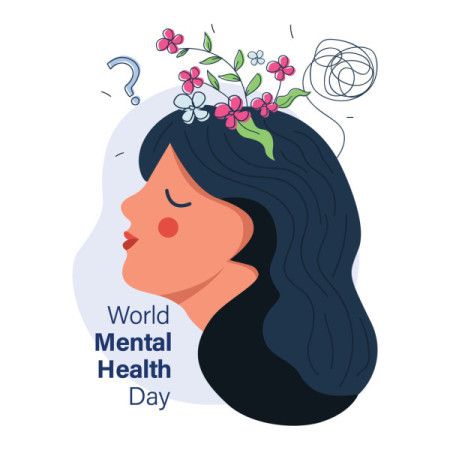 Women mental health illustration