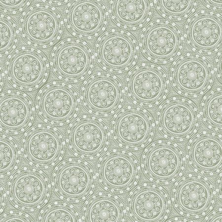 Green aboriginal style seamless pattern background