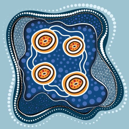 Australian Aboriginal Dot Connection Concept Art