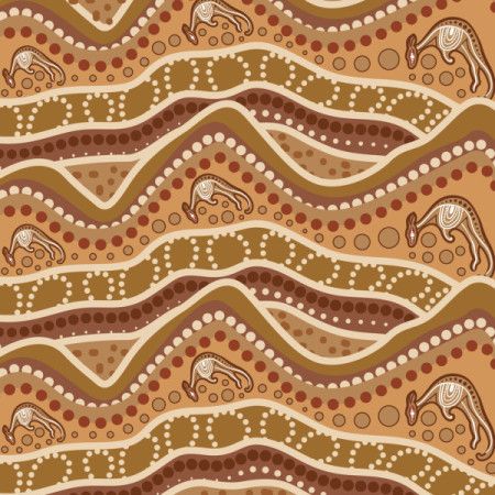 Aboriginal Dot Artwork Pattern Background