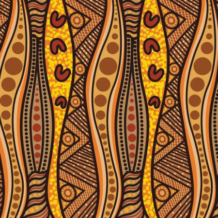 Aboriginal Dot Artwork Pattern Background