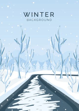 Winter Background Illustration