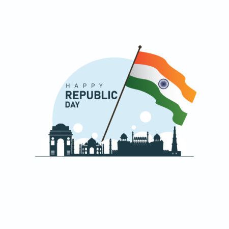 Vector illustration for happy republic day India