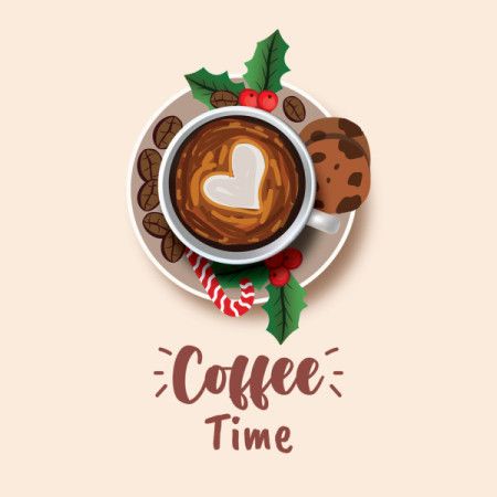 Coffee Time Graphic Illustration
