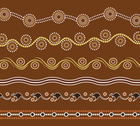 Simple aboriginal dot design background