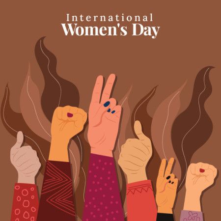 International women's day vector background