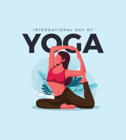 Poster design for international yoga day awareness