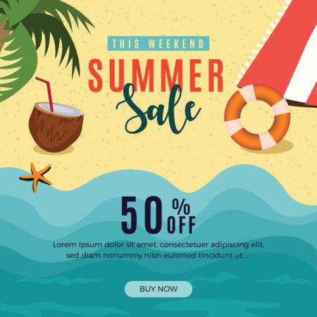 Illustration of Summer Discount Offer