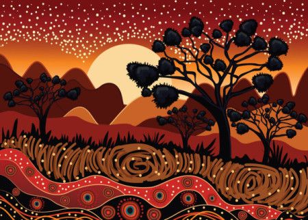 Aboriginal Art Inspired by Natural Scenery
