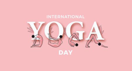 An artistic representation of international yoga day