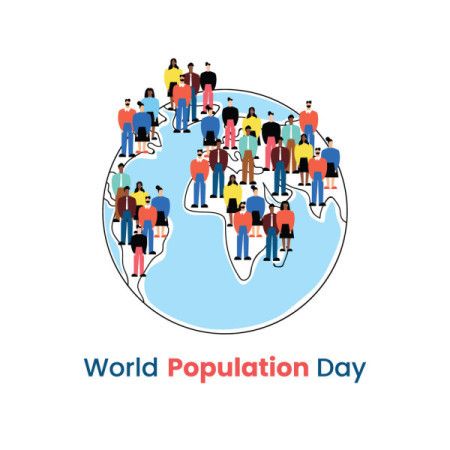 Artwork depicting the poster of the world's population