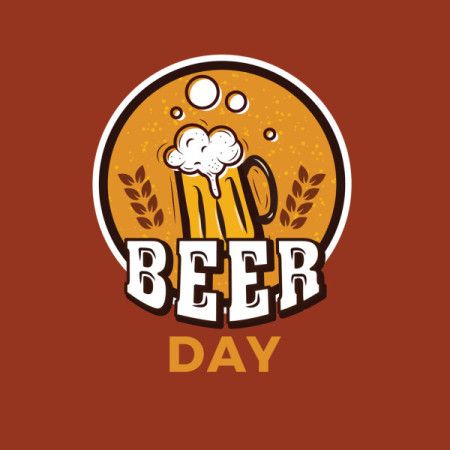 Beer day concept banner illustration