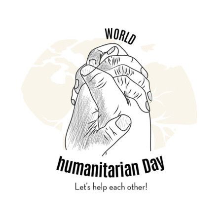 Sketch of worldwide humanitarian day