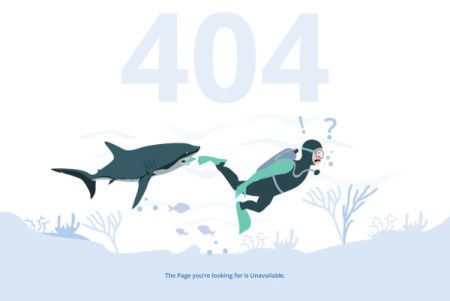 Vector design for error 404 page layout