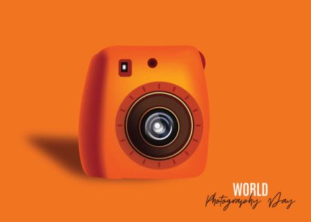 Instax Camera Illustration For World Photography Day