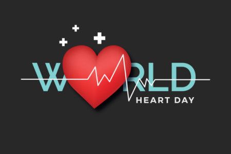 A banner with a creative illustration for World Heart Day