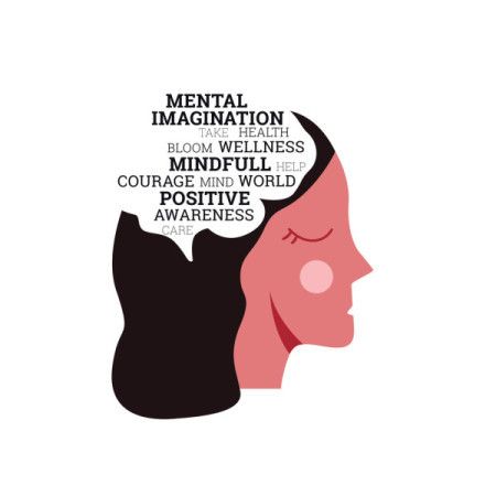 World mental health's concept illustration