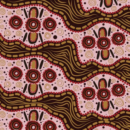 Aboriginal-inspired background design illustration