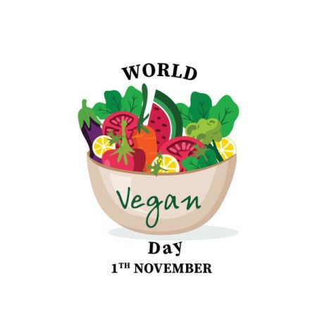 Vegetables illustration for World Vegan Day