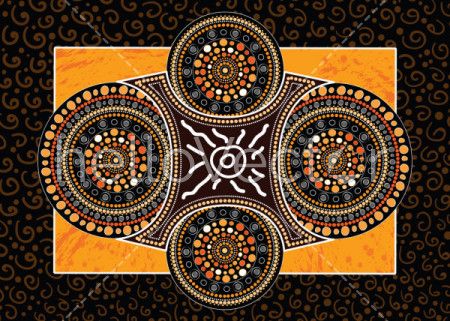 Aboriginal art vector painting