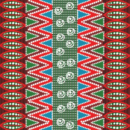 Colorful aboriginal style dot pattern background design illustration