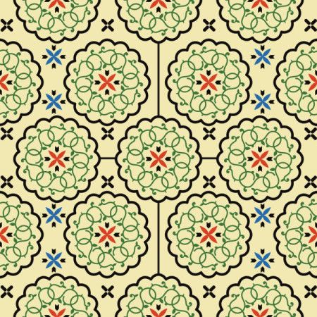 Colorful arabesque pattern background illustration