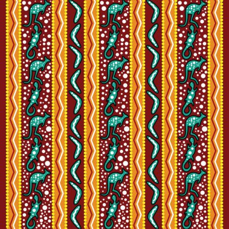 Colorful Aboriginal design pattern illustration