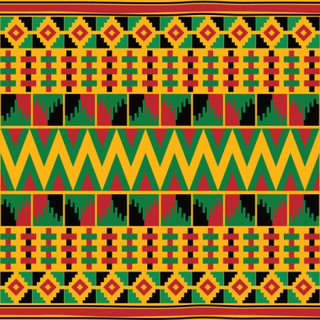 Traditional African Kente Pattern background
