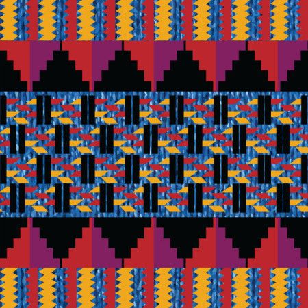 African Kente vector seamless pattern background