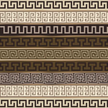 Greek key pattern vector illustration