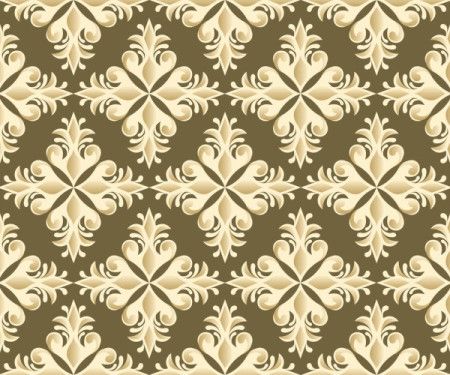 Decorative damask pattern vector design