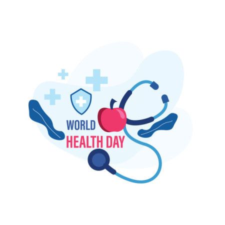 Illustrative Graphic Celebrating World Health Day