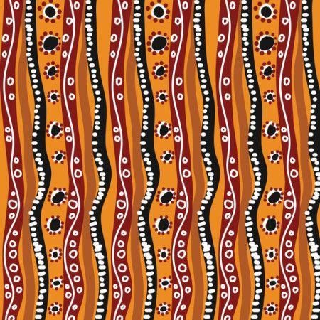 Beautiful aboriginal dot pattern background illustration