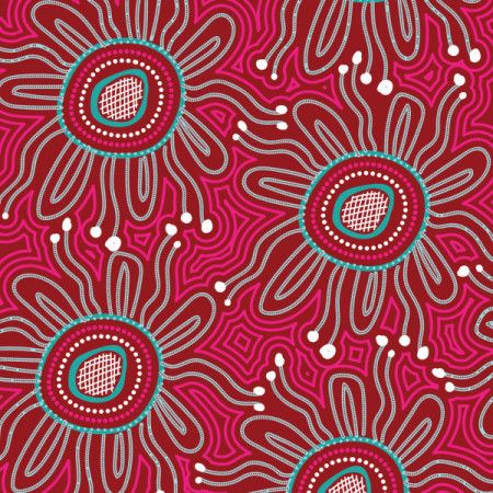 Artistic illustration of aboriginal design background