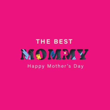 Vector Pink Happy Mother's day Background