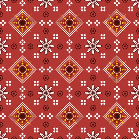 Batik style pattern print background