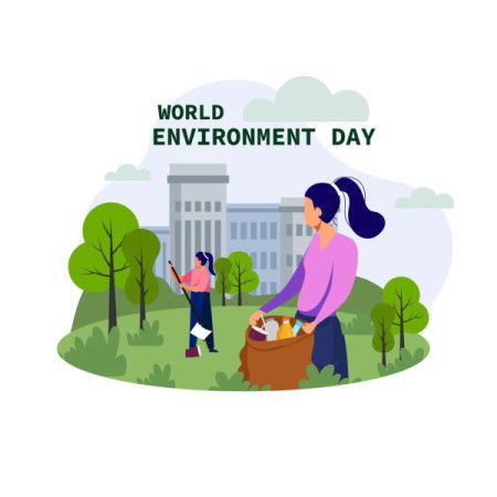 Illustration Celebrating  World Environment Day