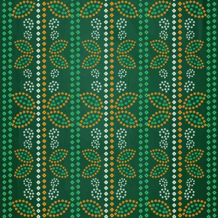 Green Seamless Bandhani Pattern Background